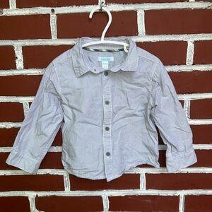 Obaibi | pin striped long sleeve button down shirt | size 23m